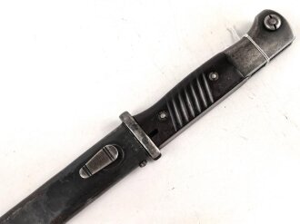 Seitengewehr Modell 84/98 für k98 der Wehrmacht. Nummerngleiches Stück von Dürkopp 1938