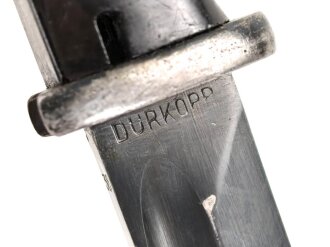 Seitengewehr Modell 84/98 für k98 der Wehrmacht. Nummerngleiches Stück von Dürkopp 1938