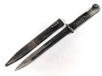 Seitengewehr Modell 84/98 für k98 der Wehrmacht. Nummerngleiches Stück von Dürkopp 1938