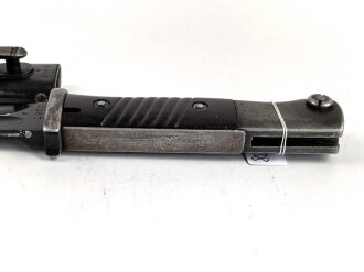 Seitengewehr Modell 84/98 für k98 der Wehrmacht. Nummerngleiches Stück von Dürkopp 1938