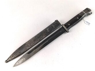 Seitengewehr Modell 84/98 für k98 der Wehrmacht. Nummerngleiches Stück von Dürkopp 1938