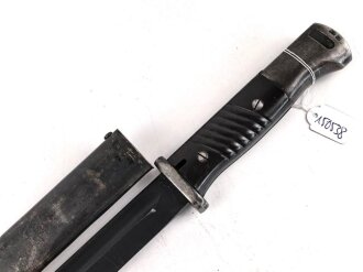 Seitengewehr Modell 84/98 für k98 der Wehrmacht. Nummerngleiches Stück von Dürkopp 1938
