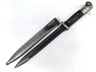 Seitengewehr Modell 84/98 für k98 der Wehrmacht. Nummerngleiches Stück von F.Herder 1939