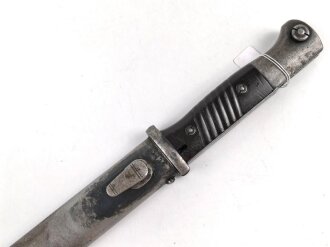 Seitengewehr Modell 84/98 für k98 der Wehrmacht. Nummerngleiches Stück von Berg & Co 1938