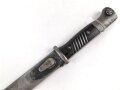 Seitengewehr Modell 84/98 für k98 der Wehrmacht. Nummerngleiches Stück von Berg & Co 1938