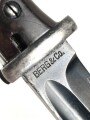 Seitengewehr Modell 84/98 für k98 der Wehrmacht. Nummerngleiches Stück von Berg & Co 1938