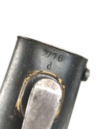 Seitengewehr Modell 84/98 für k98 der Wehrmacht. Gebraucht