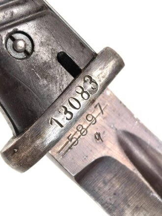 Seitengewehr Modell 84/98 für k98 der Wehrmacht. Gebraucht