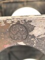 Packkasten für 2 Stück Tellerminen 35 Wehrmacht. Originallack, datiert 1939, die Verschlüsse müssen gangbar gemacht werden, sind aber grundsätzlich in Ordnung