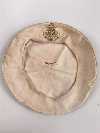 Kriegsmarine , weißer Mützendeckel des Matrosen " Gaßmann"