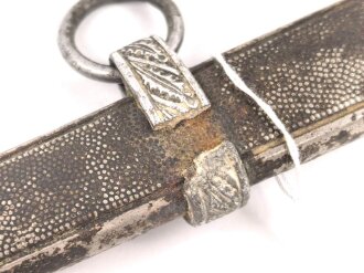 Scheide zum Dolch für Offiziere der Luftwaffe, der obere Ring lose
