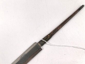 Klinge zum Dolch für Offiziere des Heeres, Hersteller Höller Solingen