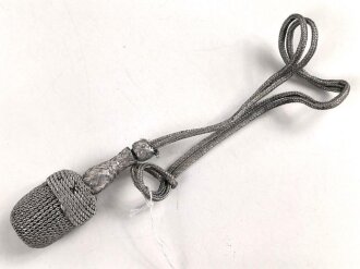 Portepee zum Dolch für Offiziere des Heeres oder der Kriegsmarine. Zierliche Ausführung