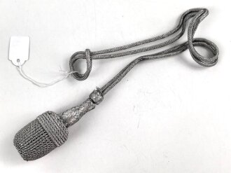 Portepee zum Dolch für Offiziere des Heeres oder der Kriegsmarine. Zierliche Ausführung