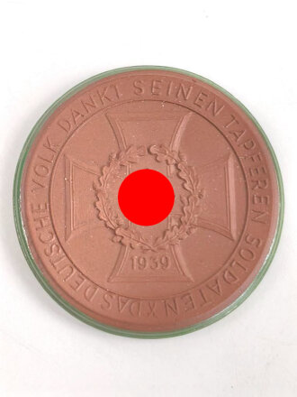 Erinnerungsmedaille " Umfassungsschlacht von Kiew im September 1941"  Böttger Steinzeug 51mm