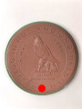 Erinnerungsmedaille " Feldzug in Holland und Belgien 1940"  Böttger Steinzeug 51mm