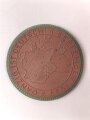 Erinnerungsmedaille " Feldzug in Polen im September 1939"  Böttger Steinzeug 51mm