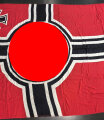 Kriegsmarine, Reichskriegsflagge in großer Ausführung . Guter Zustand, Maße 200 x 335