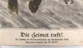 Grossformatiges Schulwandbild Nr. 268 " Die Heimat ruft !" Maße 63 x 91cm