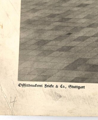 Grossformatiges Schulwandbild Nr. 256 " Der Königliche Platz in München " Maße 63 x 91cm