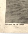 Grossformatiges Schulwandbild Nr. 256 " Der Königliche Platz in München " Maße 63 x 91cm