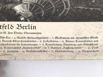 Grossformatiges Schulwandbild Nr. 210 " Reichssportfeld Berlin " Maße 63 x 91cm