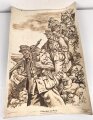 Grossformatiges Schulwandbild Nr. 296 " Gebirgsjäger auf Kreta" Maße 63 x 91cm