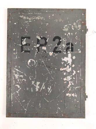 Luftwaffe, Gehäusedeckel zum Peilempfänger EP.2a von Telefunken. Ln 26588. Originallack