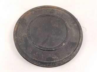 Tonrolle mit Band und Verpackung für Tonschreiber d " Dora" der Wehrmacht. Originallack, ungereinigt