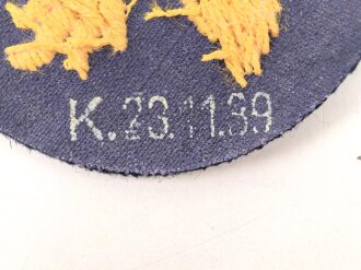 Kriegsmarine, Ärmelabzeichen für einen Angehörigen der Marineartillerie