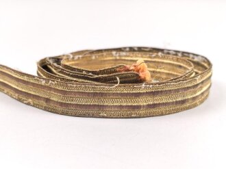 Kriegsmarine, Ärmeltresse Paar. Metallfaden, Länge 37cm