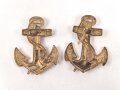 Kriegsmarine, Paar Auflagen für Schulterstücke 24mm
