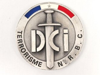 Polizei, Frankreich, nicht tragbare Medaille "DCI...