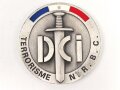 Polizei, Frankreich, nicht tragbare Medaille "DCI N.R.B.C." Durchmesser 7cm