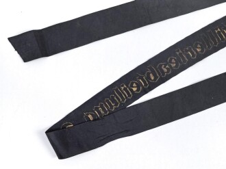 Kriegsmarine, Mützenband  " 2.Marineartillerieabteilung " 132cm