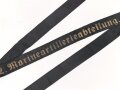 Kriegsmarine, Mützenband  " 2.Marineartillerieabteilung " 132cm
