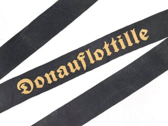 Kriegsmarine, Mützenband  " Donauflottille " 116cm
