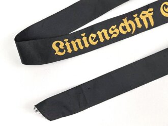 Kriegsmarine, Mützenband  " Linienschiff Schleswig Holstein " 152cm