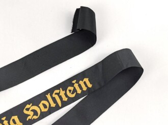 Kriegsmarine, Mützenband  " Linienschiff Schleswig Holstein " 152cm