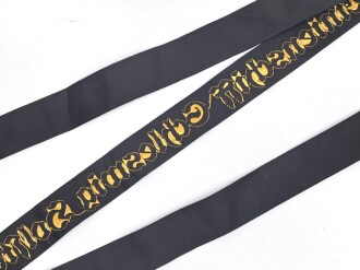 Kriegsmarine, Mützenband  " Linienschiff Schleswig Holstein " 152cm
