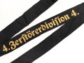 Kriegsmarine, Mützenband  " 4.Zerstörerdivision " 114cm