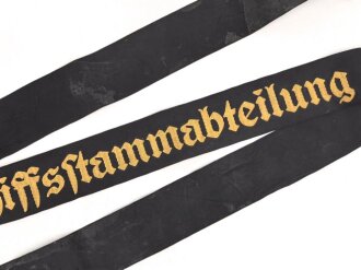 Kriegsmarine, Mützenband  " 11.Schiffsstammabteilung " 105cm