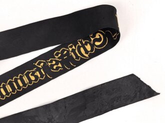Kriegsmarine, Mützenband  " 11.Schiffsstammabteilung " 105cm