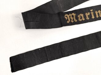 Kriegsmarine, Mützenband  " Marineflugabwehrschule " 147cm