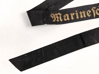 Kriegsmarine, Mützenband  " Marineschule Kiel...