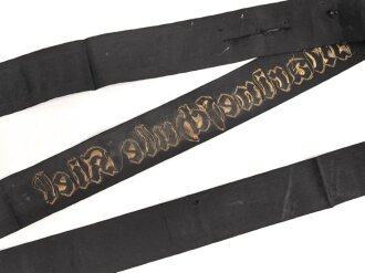 Kriegsmarine, Mützenband  " Marineschule Kiel " 120cm