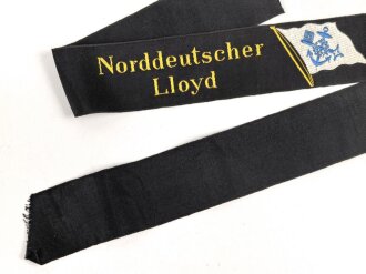Handelsmarine , Mützenband Norddeutscher Lloyd...