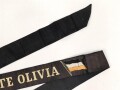 Handelsmarine , Mützenband HSGD " Monte Olivia" 97cm, geklebt