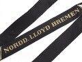 Handelsmarine , Mützenband Norddeutscher Lloyd  Bremen , 98cm