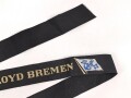 Handelsmarine , Mützenband Norddeutscher Lloyd  Bremen , 98cm